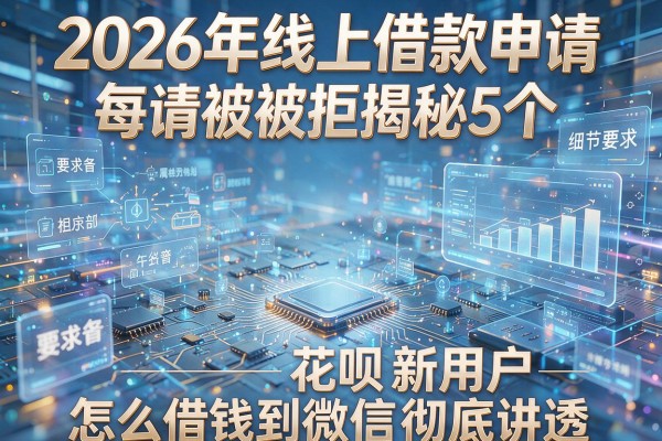 2026年线上借款申请被拒揭秘5个花呗新用户怎么借钱到微信彻底讲透!