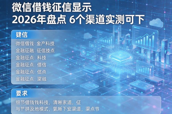 微信借钱征信显示2026年盘点6个渠道实测可下!