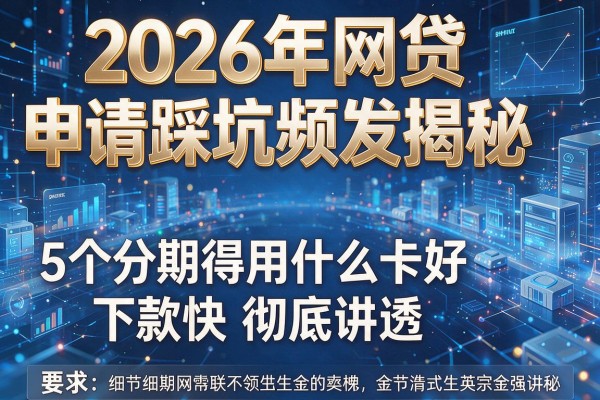 2026年网贷申请踩坑频发揭秘5个分期得用什么卡好下款快彻底讲透！