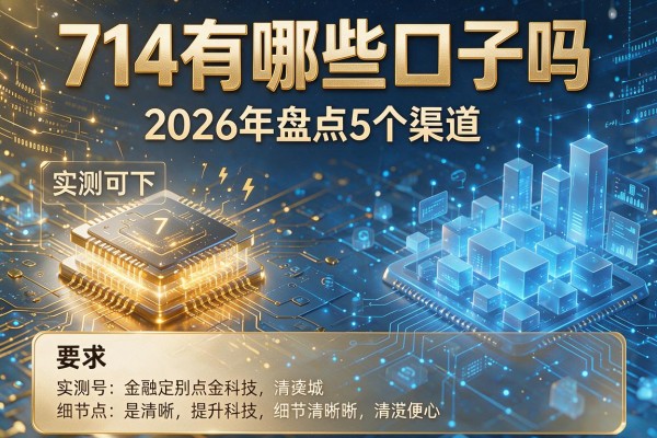714有哪些口子吗 2026年盘点5个渠道 实测可下!