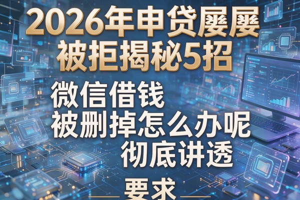 2026年申贷屡屡被拒揭秘5招微信借钱被删掉怎么办呢彻底讲透!