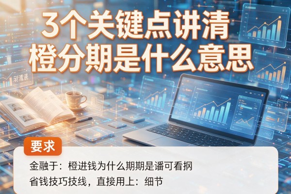 3个关键点讲清橙分期是什么意思，省钱技巧直接用上！