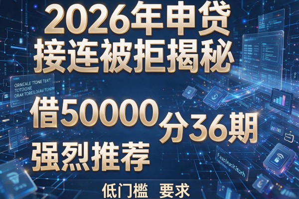 2026年申贷接连被拒揭秘5种借50000分36期强烈推荐低门槛！