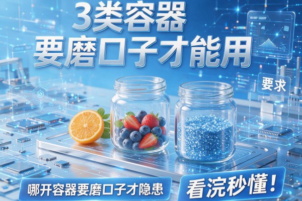 3类容器要磨口子才能用，避开伤手隐患，看完秒懂！哪些容器要磨口子才能用