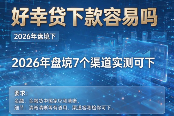 好幸贷下款容易吗 2026年盘点7个渠道实测可下！