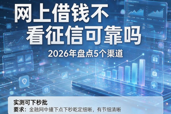 网上借钱不看征信可靠吗 2026年盘点5个渠道 实测可下秒批!