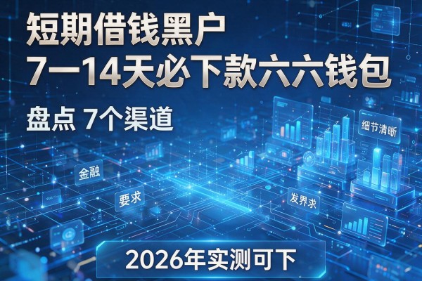 短期借钱黑户7一14天必下款六六钱包 盘点7个渠道 2026年实测可下！