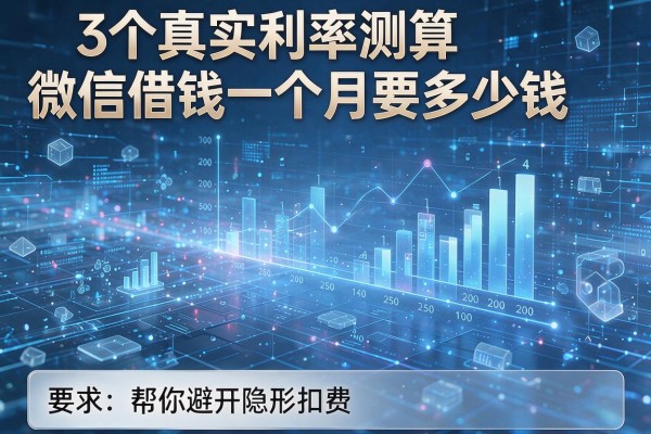 3个真实利率测算微信借钱一个月要多少钱，帮你避开隐形扣费！