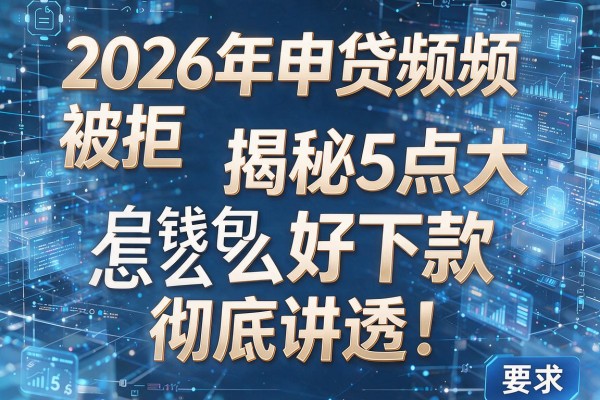 2026年申贷频频被拒揭秘5点大白钱包怎么好下款彻底讲透！