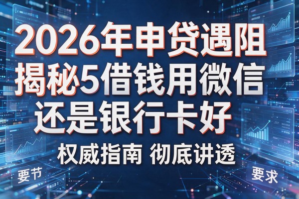 2026年申贷遇阻揭秘5借钱用微信还是银行卡好权威指南彻底讲透!