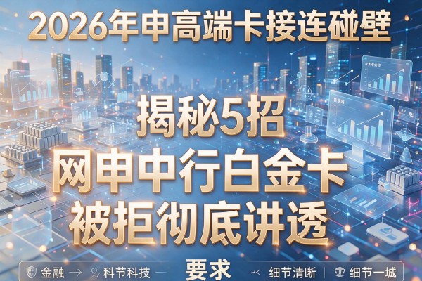 2026年申高端卡接连碰壁揭秘5招网申中行白金卡被拒彻底讲透!