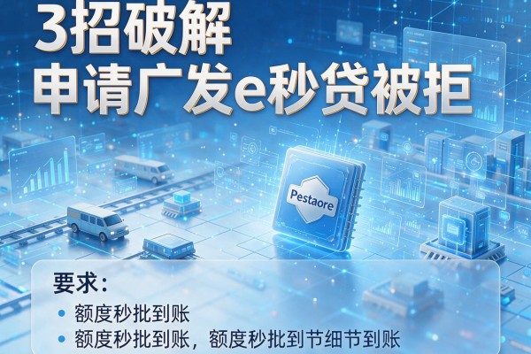 3招破解申请广发e秒贷被拒,额度秒批到账!