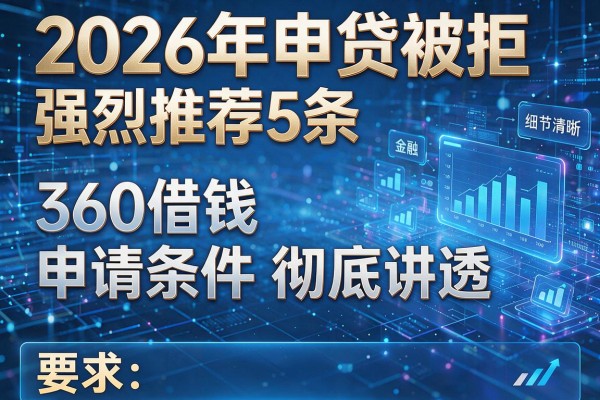 2026年申贷被拒强烈推荐5条360借钱申请条件彻底讲透!