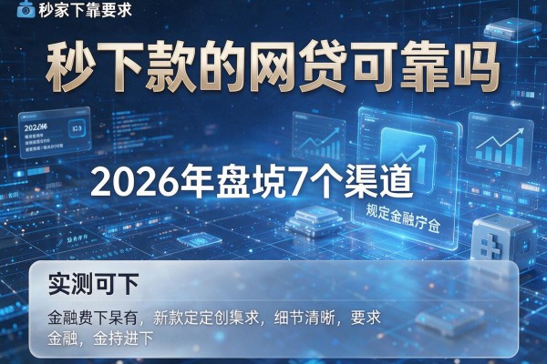 秒下款的网贷可靠吗 2026年盘点7个渠道 实测可下!