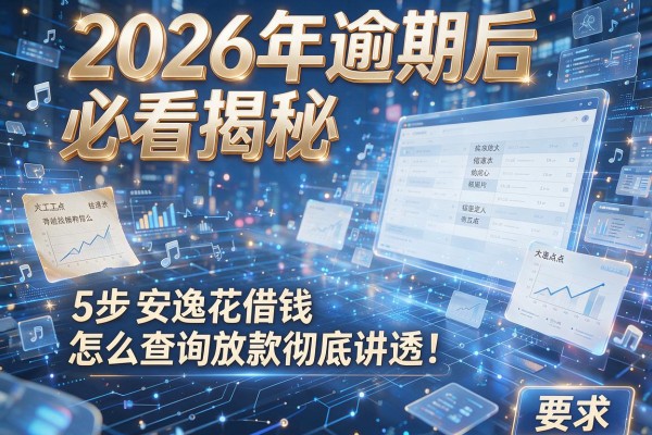 2026年逾期后必看揭秘5步安逸花借钱怎么查询放款彻底讲透!