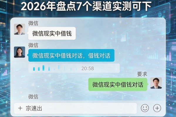 微信现实中借钱对话 2026年盘点7个渠道实测可下!