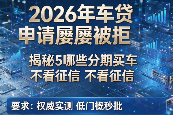 2026年车贷申请屡屡被拒揭秘5哪些分期买车不看征信权威实测低门槛秒批!