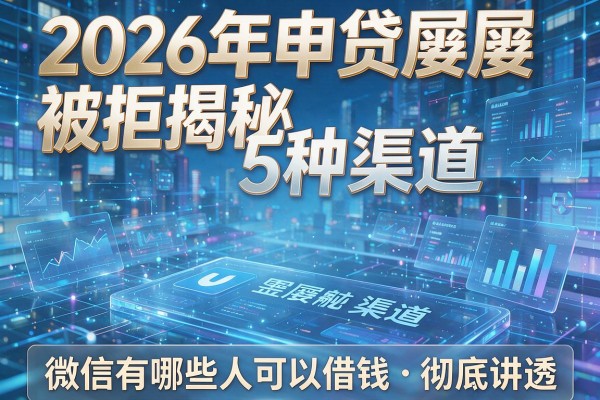 2026年申贷屡屡被拒揭秘5种渠道微信有哪些人可以借钱彻底讲透!