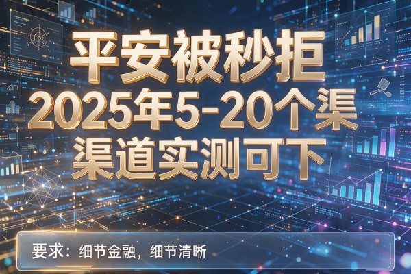 平安被秒拒2025年5-20个渠道实测可下！