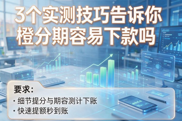 3个实测技巧告诉你橙分期容易下款吗,快速提额秒到账!