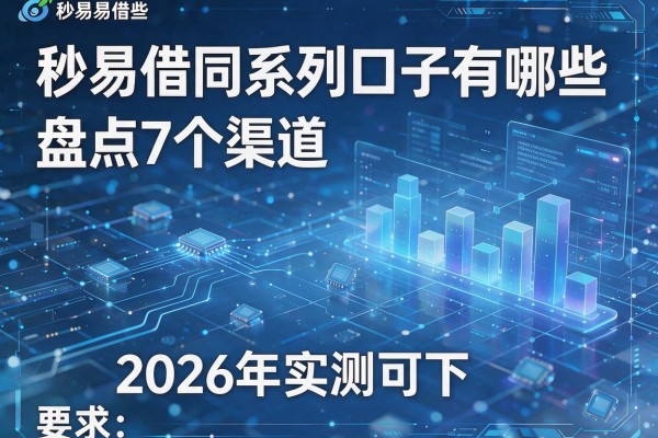 秒易借同系列口子有哪些 盘点7个渠道 2026年实测可下!