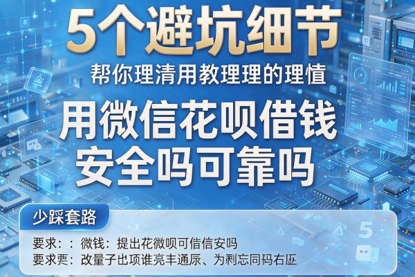 5个避坑细节帮你理清用微信花呗借钱安全吗可靠吗,少踩套路!