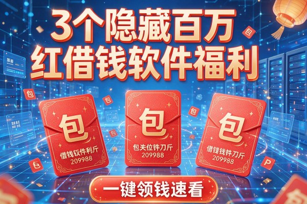 3个隐藏百万红包借钱软件福利,一键领钱速看!