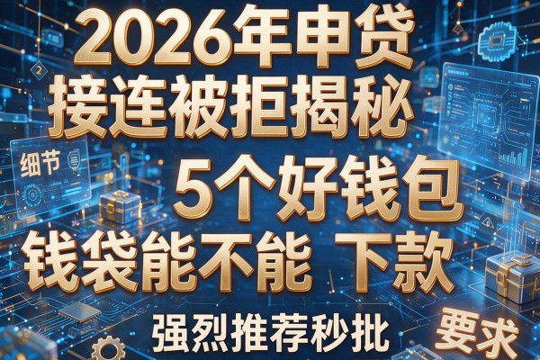 2026年申贷接连被拒揭秘5个好钱包钱袋能不能下款强烈推荐秒批!