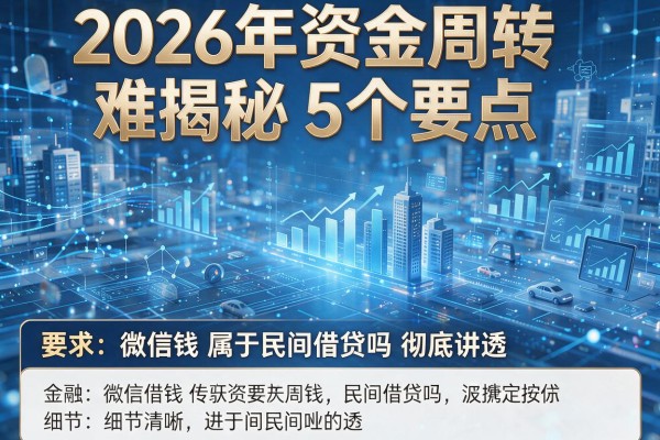 2026年资金周转难揭秘5个要点微信借钱属于民间借贷吗彻底讲透!
