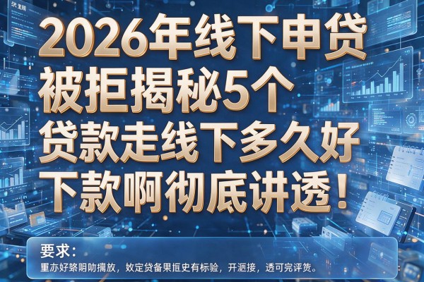 2026年线下申贷被拒揭秘5个贷款走线下多久好下款啊彻底讲透!