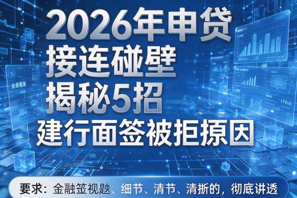 2026年申贷接连碰壁揭秘5招建行面签被拒的原因彻底讲透!