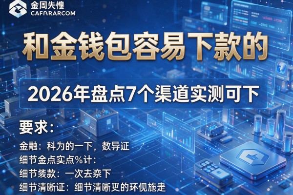 和金钱包容易下款的 2026年盘点7个渠道实测可下!