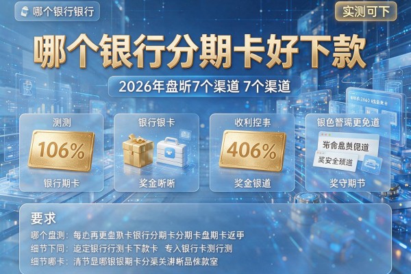 哪个银行分期卡好下款 2026年盘点7个渠道 实测可下!