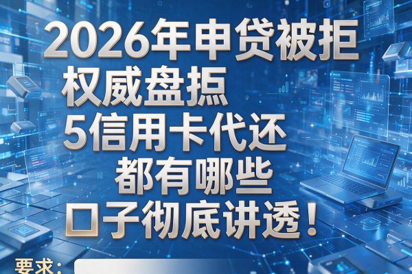 2026年申贷被拒权威盘点5信用卡代还都有哪些口子彻底讲透!