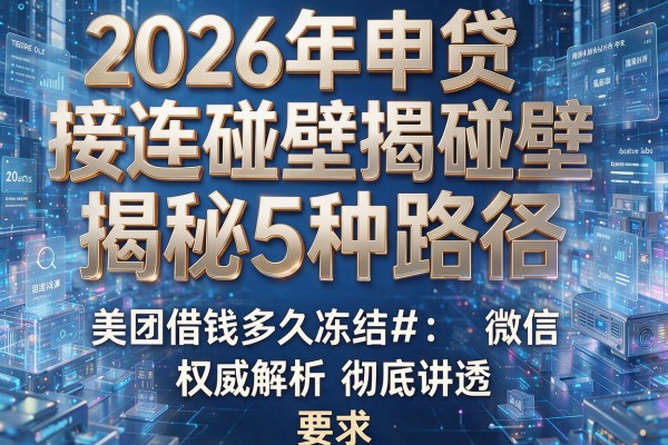 2026年申贷接连碰壁揭秘5种路径美团借钱多久冻结微信权威解析彻底讲透!