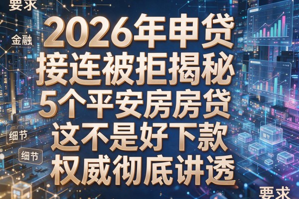 2026年申贷接连被拒揭秘5个平安房贷是不是好下款权威彻底讲透！