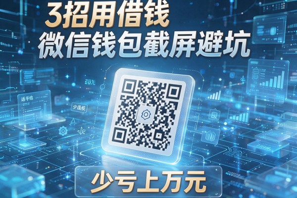3招用借钱微信钱包截屏避坑,少亏上万元!