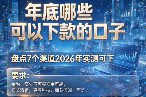 年底哪些可以下款的口子 盘点7个渠道2026年实测可下!