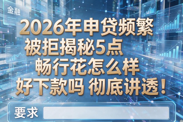 2026年申贷频繁被拒揭秘5点畅行花怎么样好下款吗彻底讲透!