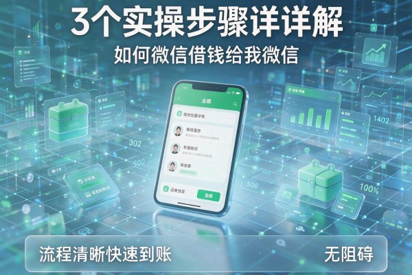 3个实操步骤详解如何微信借钱给我微信，流程清晰快速到账无阻碍！