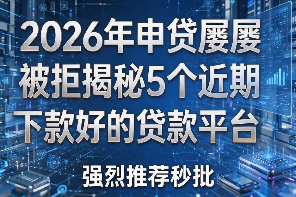 2026年申贷屡屡被拒揭秘5个近期下款好的贷款平台强烈推荐秒批!