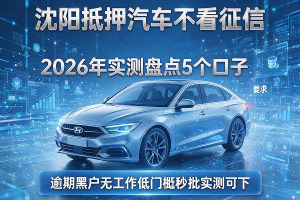 沈阳抵押汽车不看征信 2026年实测盘点5个口子 逾期黑户无工作低门槛秒批实测可下!