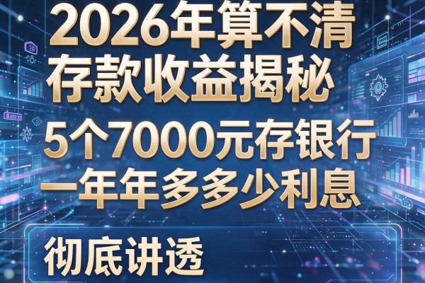 2026年算不清存款收益揭秘5个7000元存银行一年多少利息彻底讲透!
