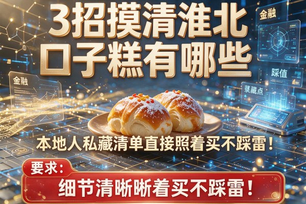 3招摸清淮北口子糕点有哪些，本地人私藏清单直接照着买不踩雷！