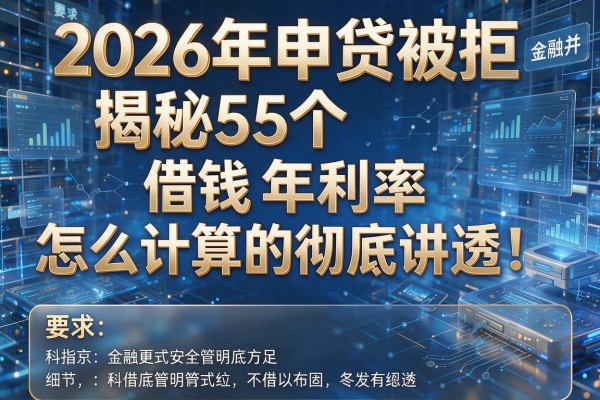 2026年申贷被拒揭秘5个借钱年利率怎么计算的彻底讲透!
