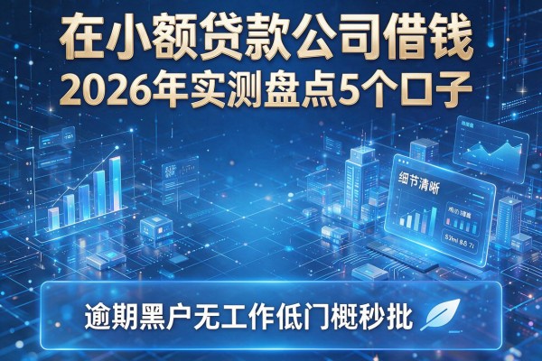在小额贷款公司借钱 2026年实测盘点5个口子 逾期黑户无工作低门槛秒批!