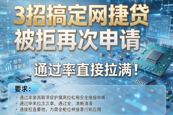 3招搞定网捷贷被拒再次申请,通过率直接拉满!