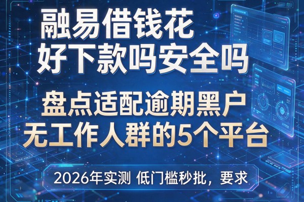 融易借钱花好下款吗安全吗 盘点适配逾期黑户无工作人群的5个平台 2026年实测低门槛秒批