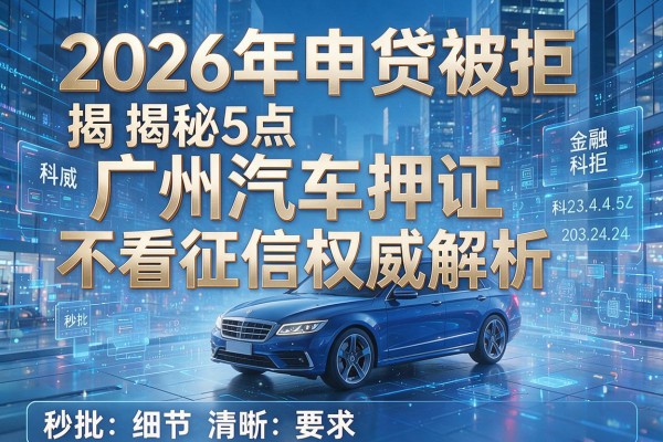2026年申贷被拒揭秘5点广州汽车押证不看征信权威解析秒批!