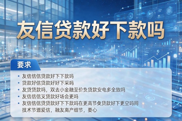 友信贷款好下款吗